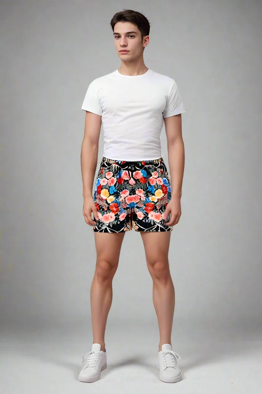 Johnny Was Black Royal Men's Swim Trunk CSW2223-H