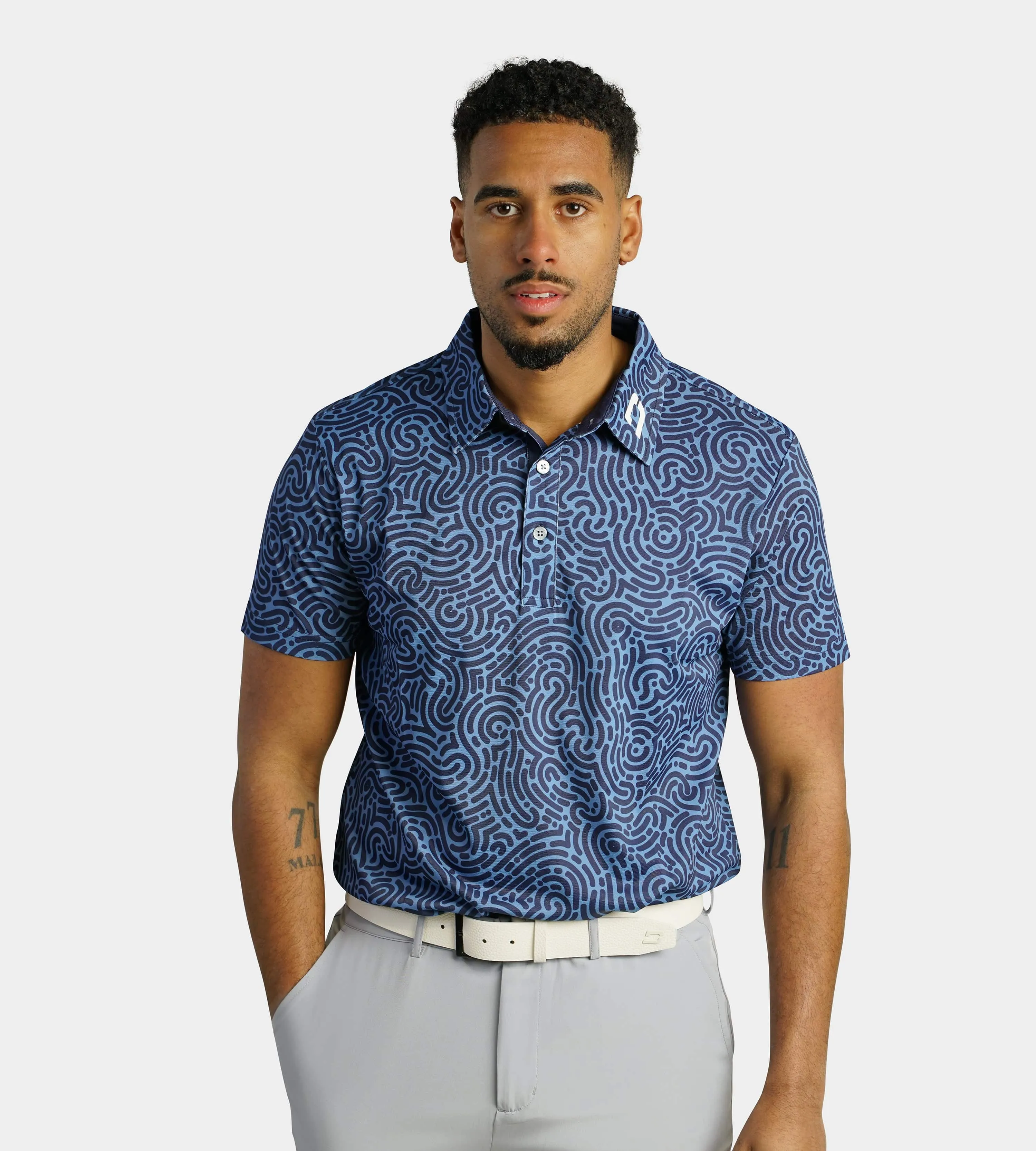 JUMBLE POLO - NAVY