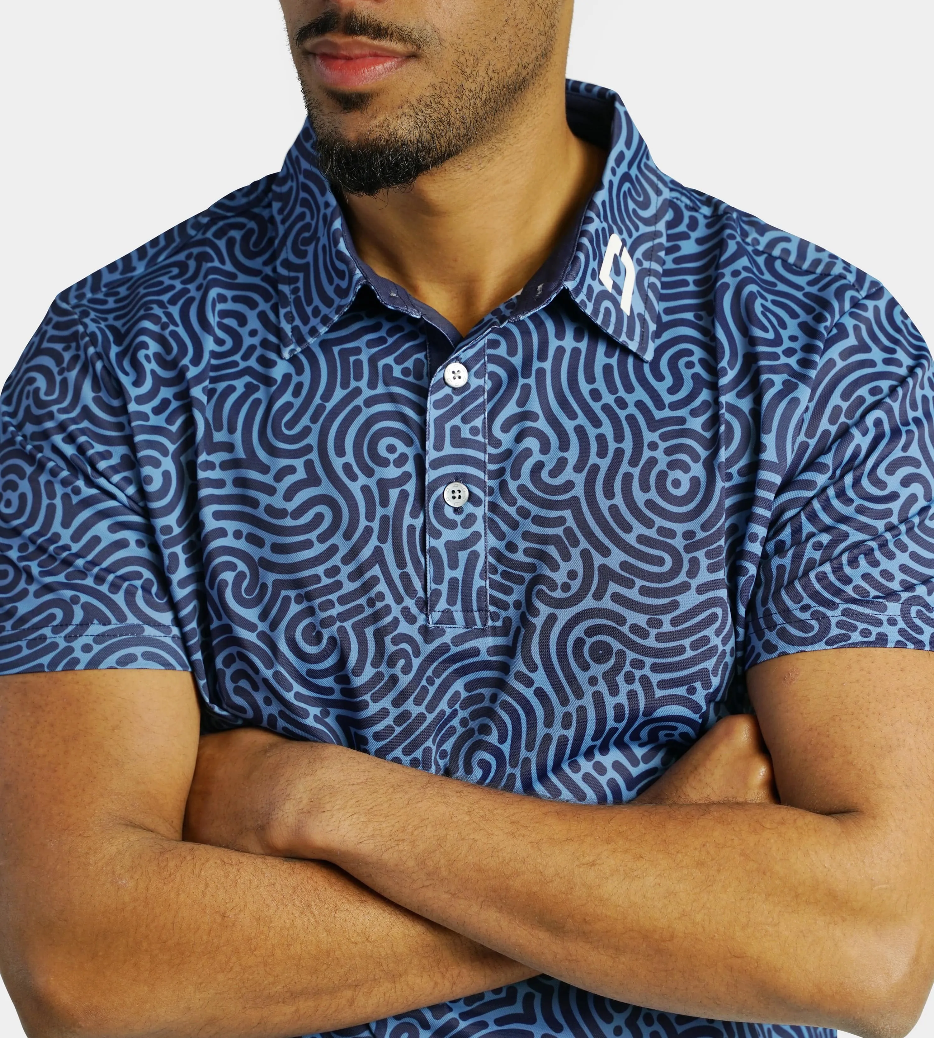 JUMBLE POLO - NAVY