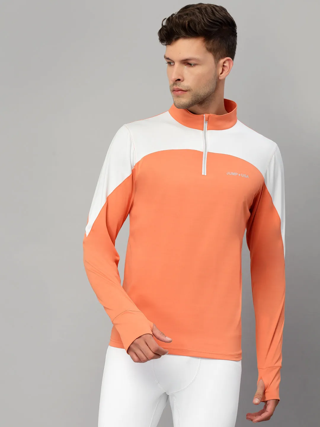 JUMP USA Outdoor Men Rapid-Dry Solid T-Shirts