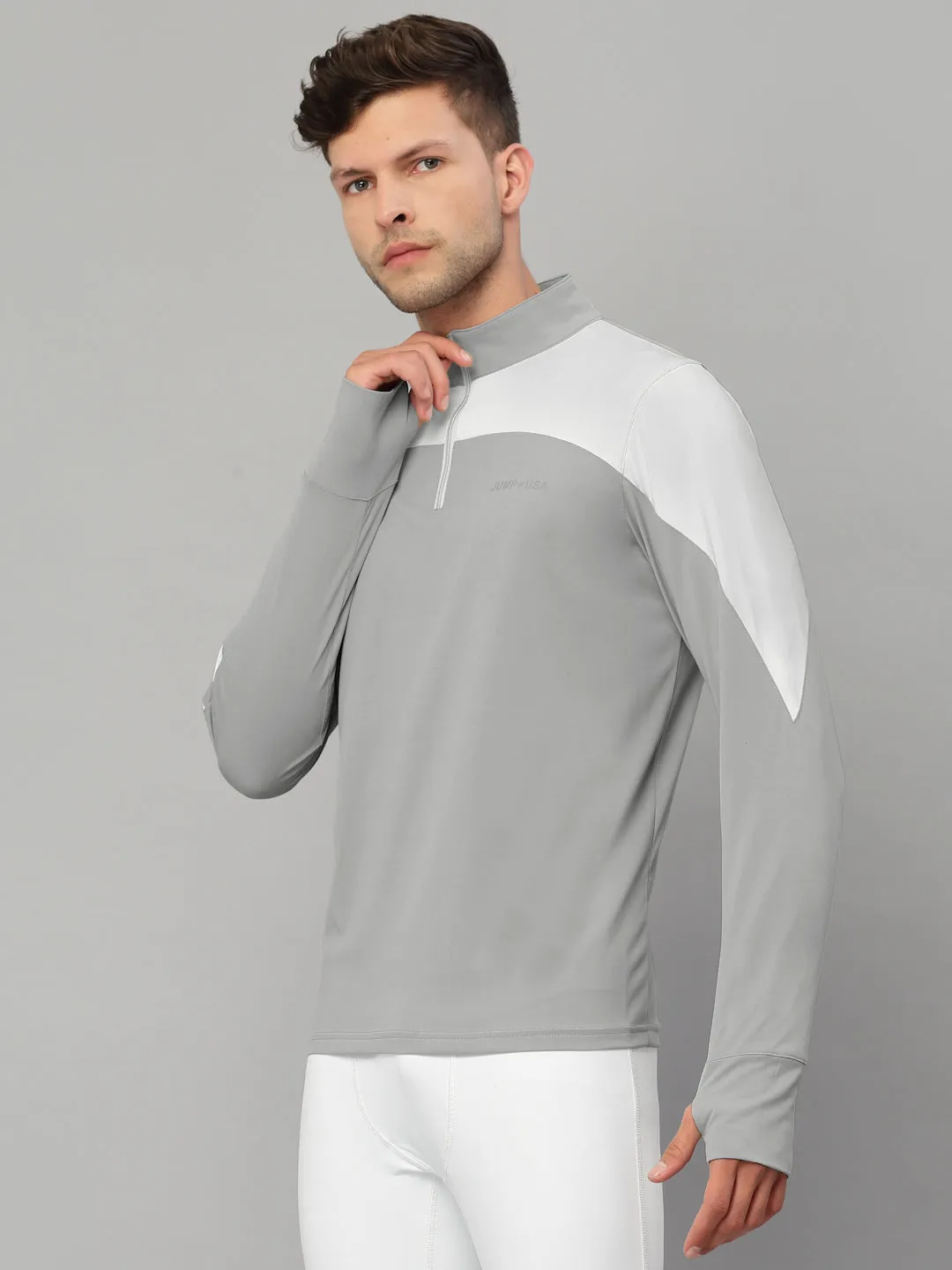 JUMP USA Outdoor Men Rapid-Dry Solid T-Shirts
