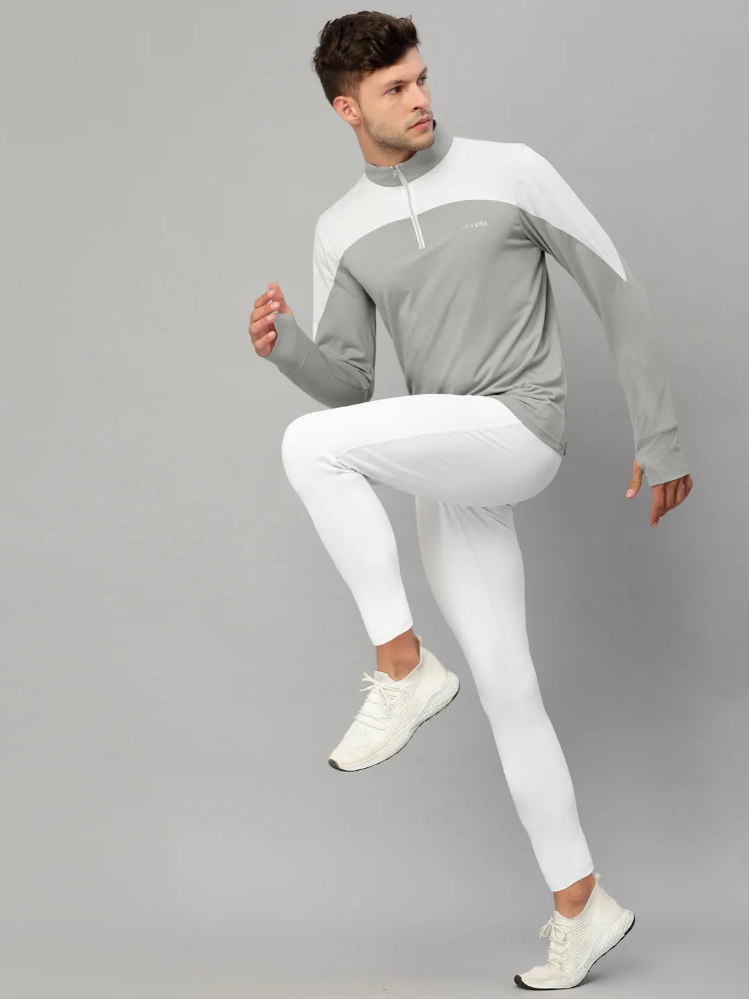 JUMP USA Outdoor Men Rapid-Dry Solid T-Shirts