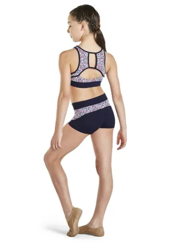 KA020T Kaia by Bloch Printed High neck Open Back Top