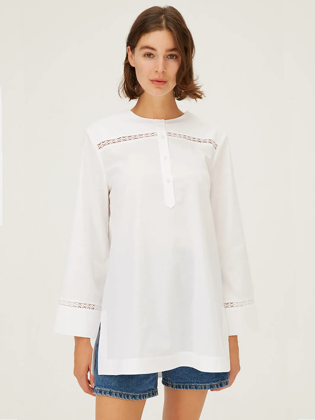 Kalina Tunic in White