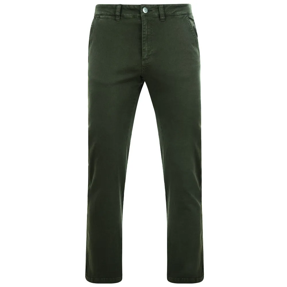 Kam Regular Fit Stretch Modern Chino Trousers 261 in Khaki waist size 40" to 70"