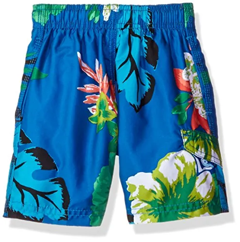 Kanu Surf Little Boys' Toddler Papagayo Floral Swim Trunk, Royal, 3T