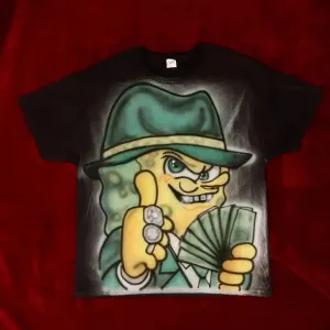Kawaii Cartoon Print Loose Men T-Shirt