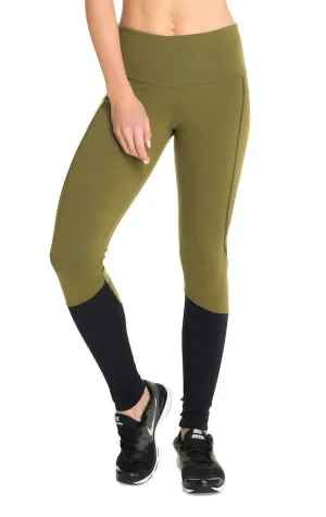 Khaki Block Supplex Compress F/L Tights - XL only!