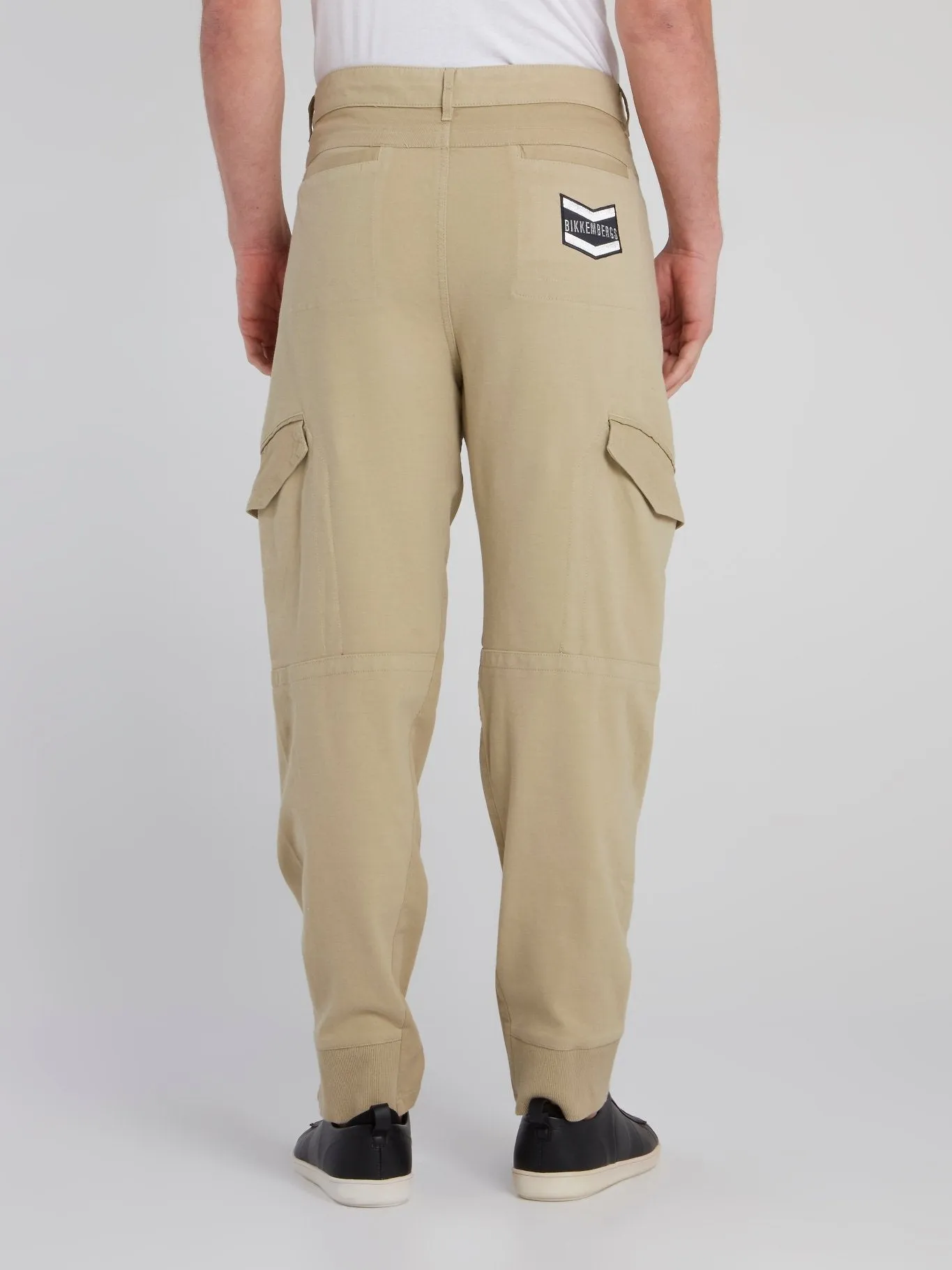 Khaki Rear Logo Cargo Trousers