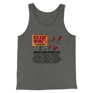 Kickin' Wing's Fireworks Funny Movie Men/Unisex Tank Top