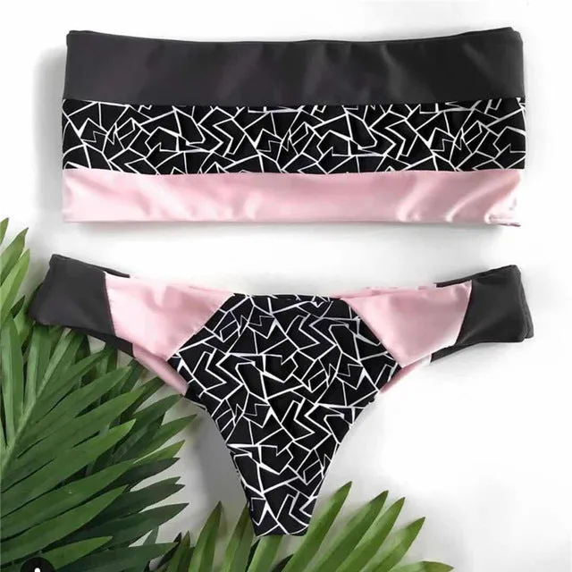 Kmnovo 2018 New Bikinis Women Sexy Swimwear Swimsuit Bathing Suit Women Off Shoulder Swimsuit Dropshipping Bikini Set Beach Wear