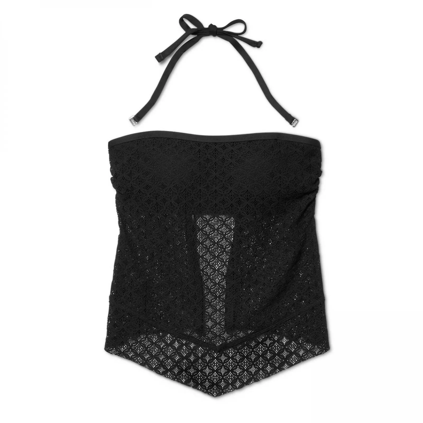 Kona Sol Women's Crochet Bandeau Tankini Top