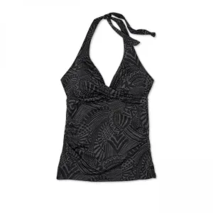 Kona Sol Women's Geo Halter Tankini Swim Top