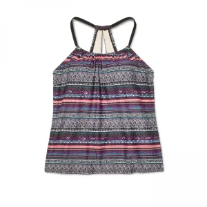 Kona Sol Women's Patterned Racerback Tankini Top