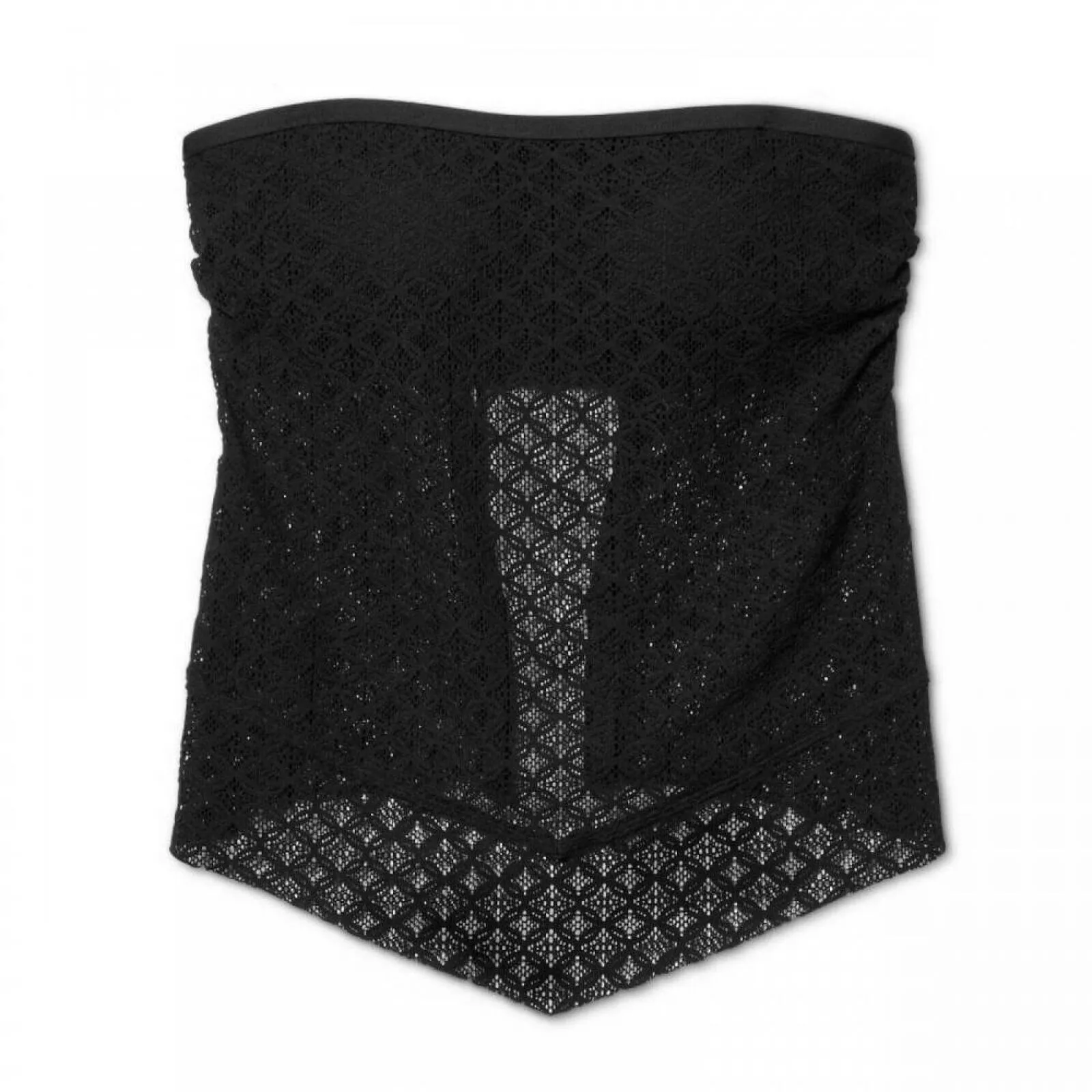 Kona Sol Women's Strapless Crochet Bandeau Tankini Top