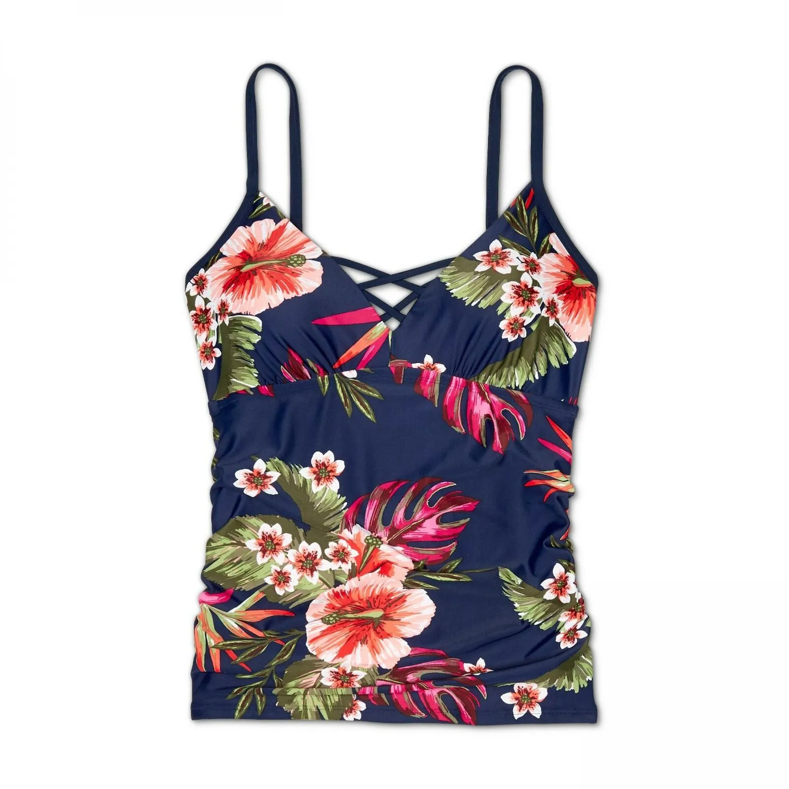 Kona Sol Women's Strappy Front Tankini SwimTop