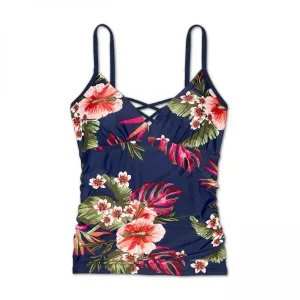 Kona Sol Women's Strappy Front Tankini SwimTop