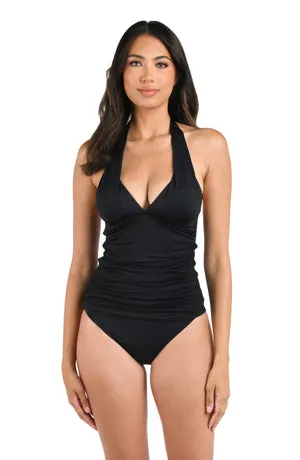 La Blanca Island Goddess Halter Tankini Top