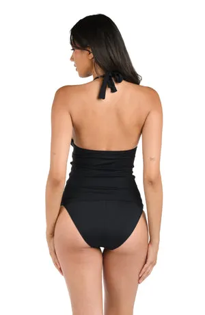 La Blanca Island Goddess Halter Tankini Top