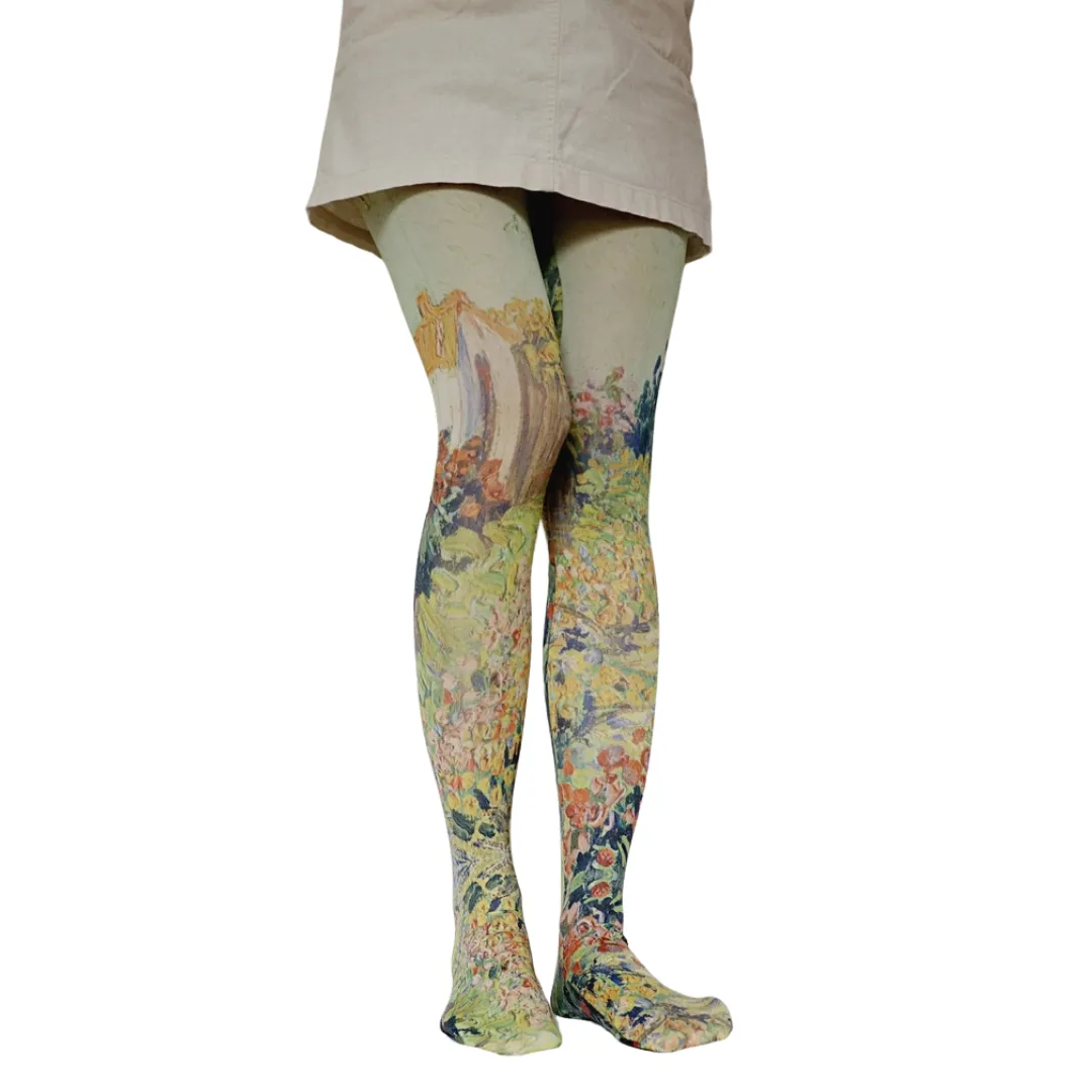 Landscape By Van Gogh Printed Art Tights