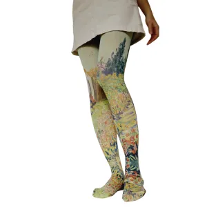 Landscape By Van Gogh Printed Art Tights