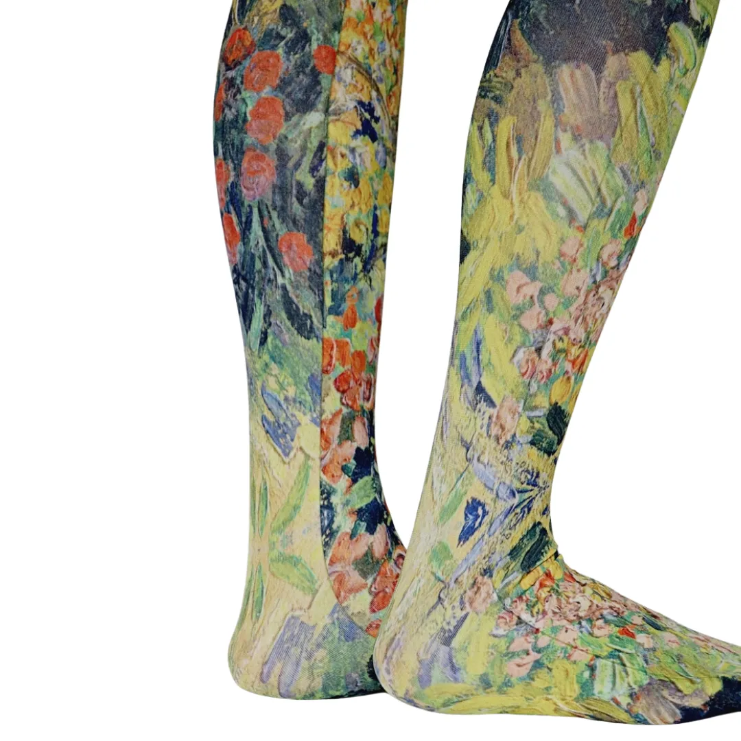 Landscape By Van Gogh Printed Art Tights