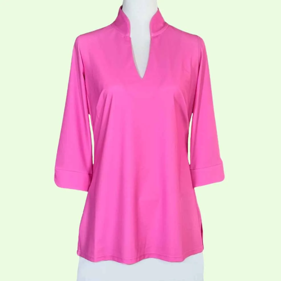 Largo Tunic Top in Barbie Pink