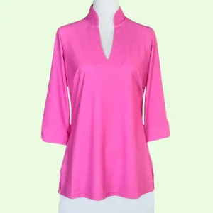 Largo Tunic Top in Barbie Pink