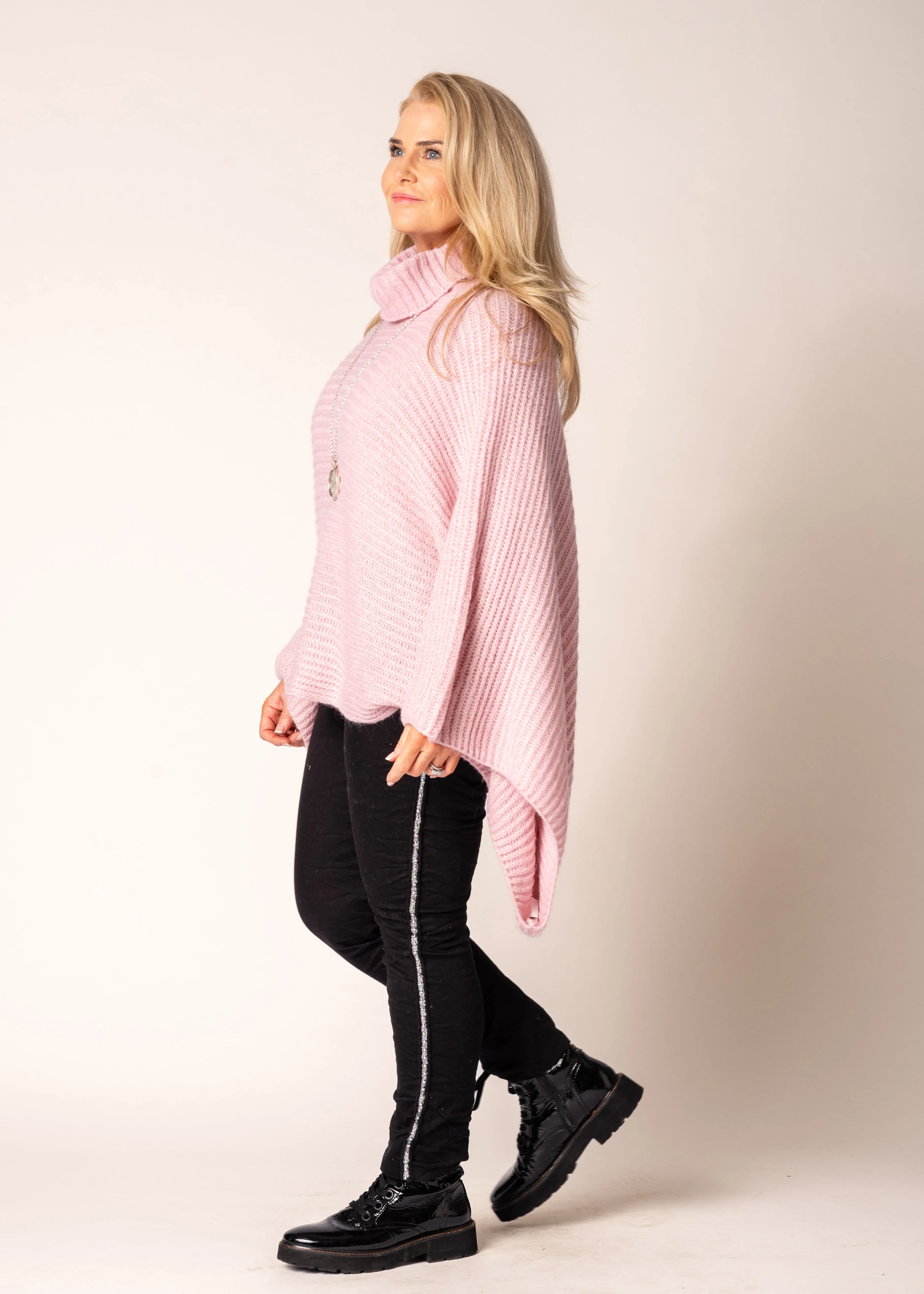 Leah Knit Top in Blush