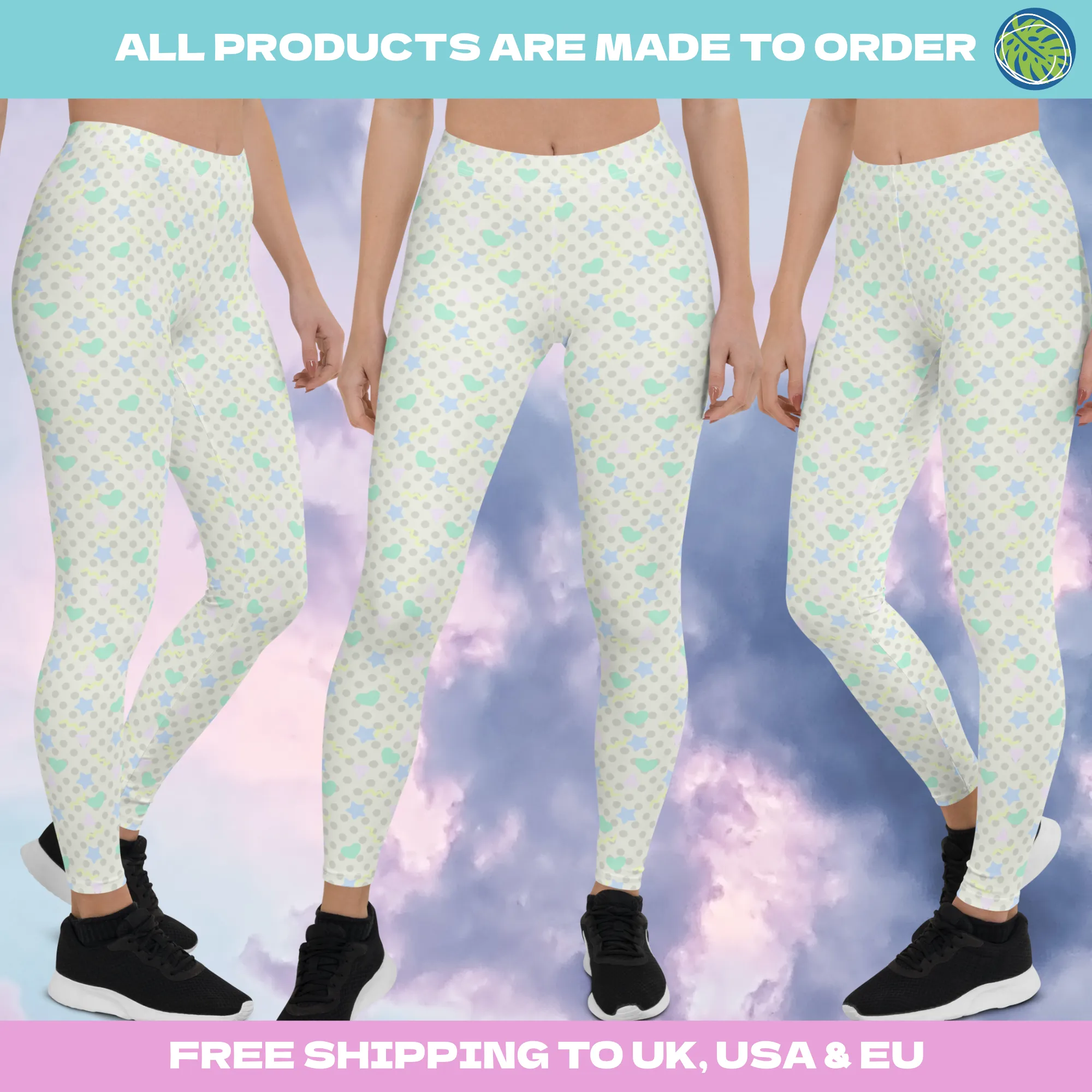 Leggings, Polkadot Confetti Pastel
