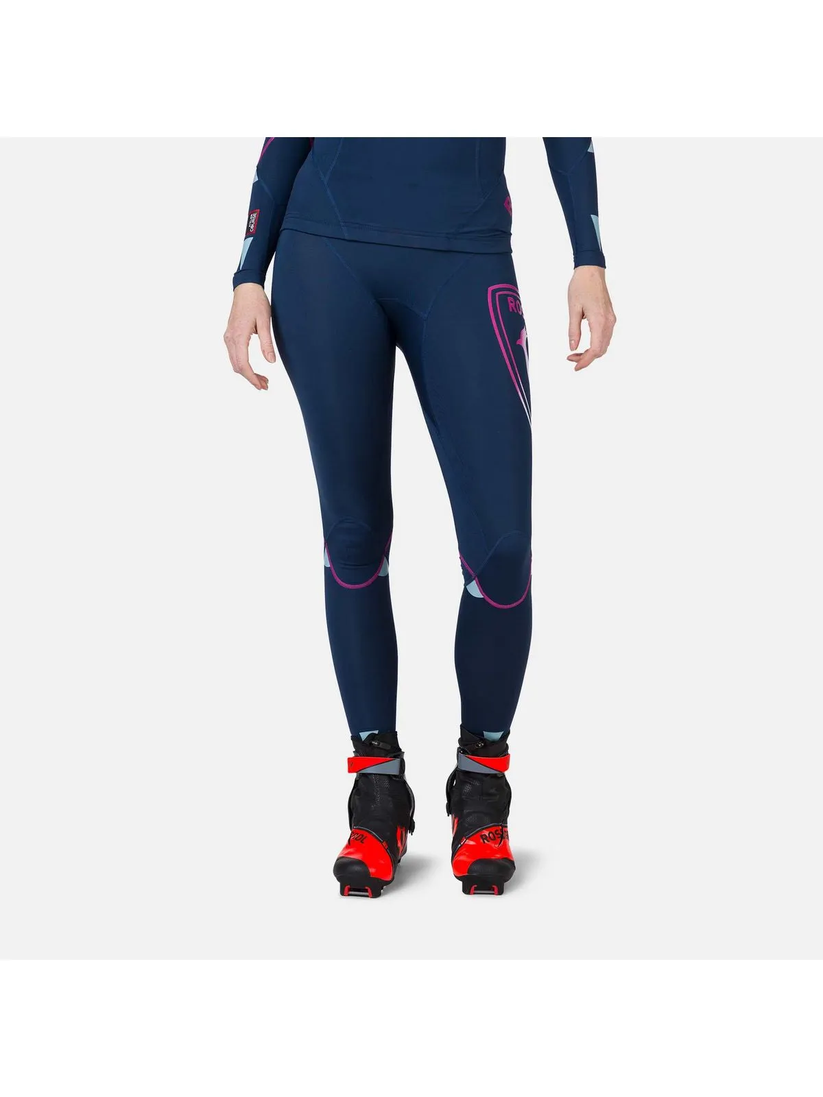 Legginsy Rossignol W Infini Compression Race Tigh granatowy