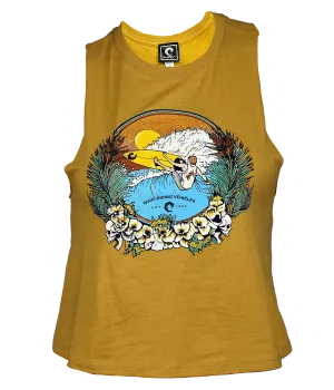 Lei Back Ladies Crop Tank Top