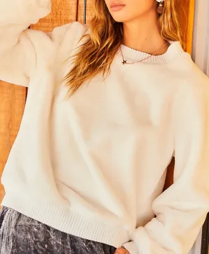 LENA FUR SWEATER (IVORY)