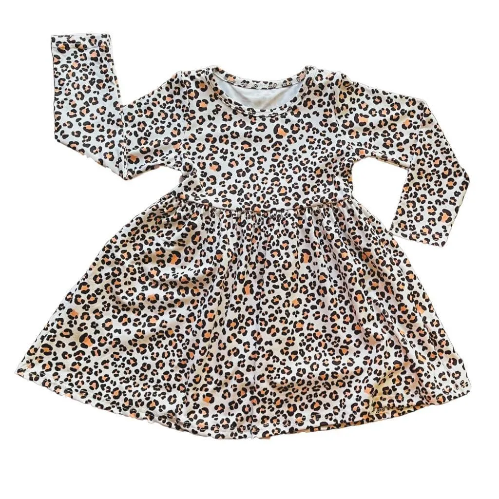 Leopard Long-Sleeved Dress