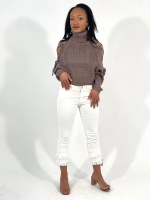 Light Brown Knitted Sweater