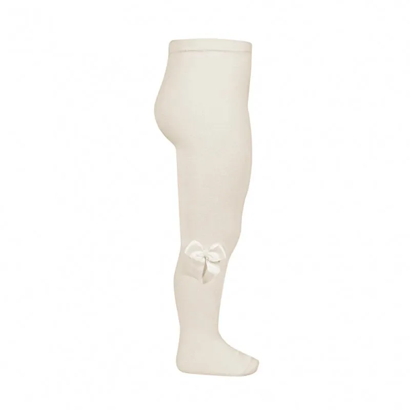 Linen Grosgrain Bow Tights