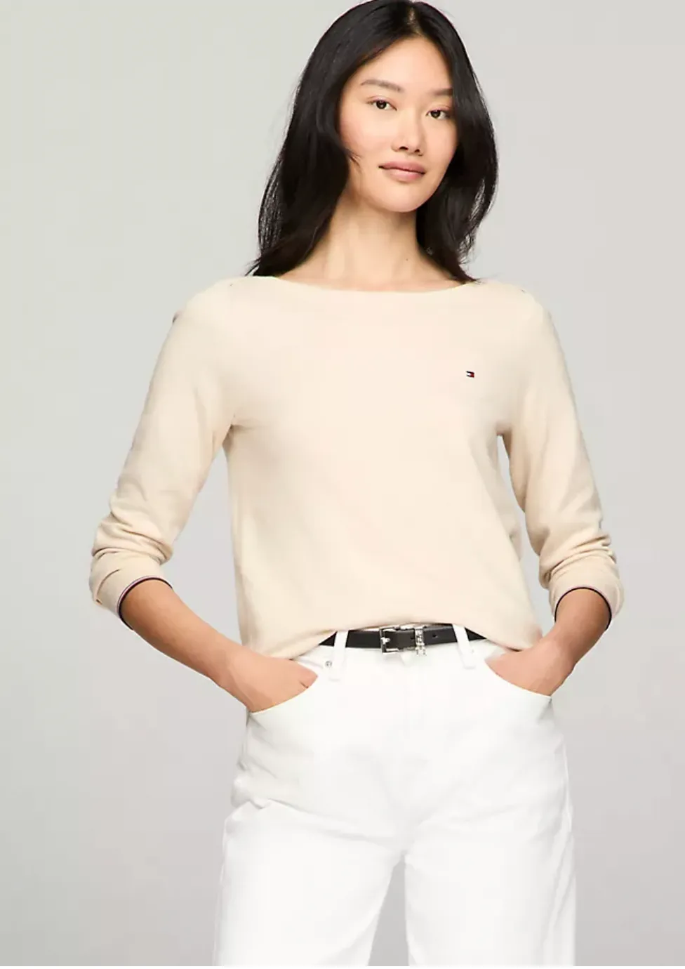 Logo Boatneck Sweater