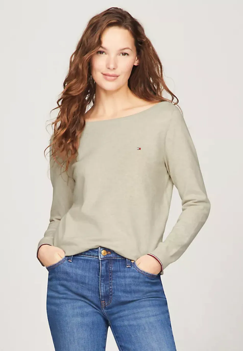 Logo Boatneck Sweater