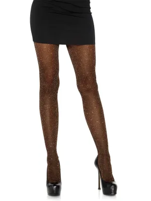 Lurex Sheer Pandyhose Rose Copper
