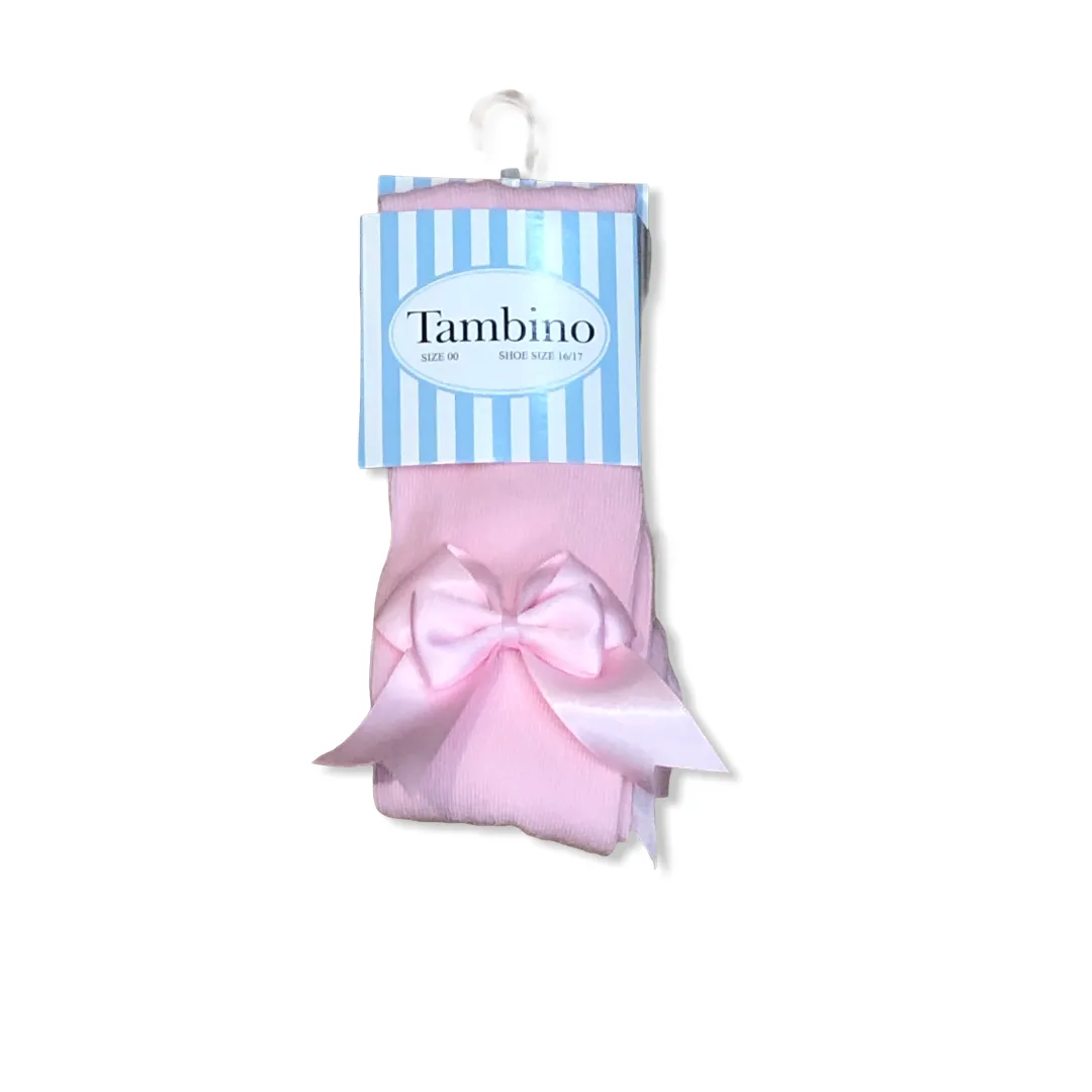 Marabella's Girls Pink Cotton Tights