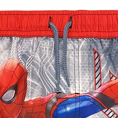Marvel Avengers Spider-Man Little Boys Swim Bathing Suit Red/Blue 7