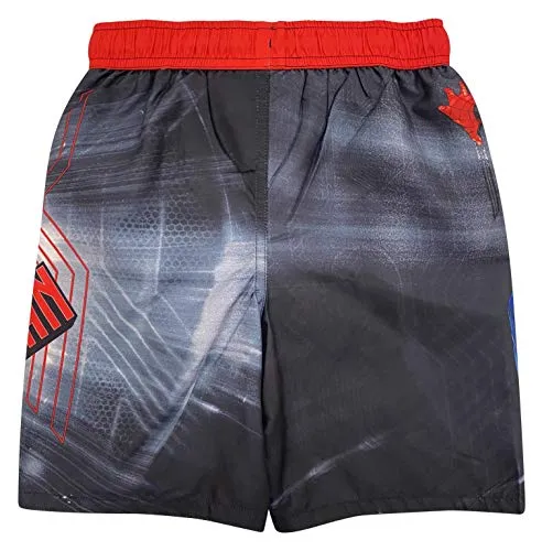 Marvel Avengers Spider-Man Little Boys Swim Bathing Suit Red/Blue 7