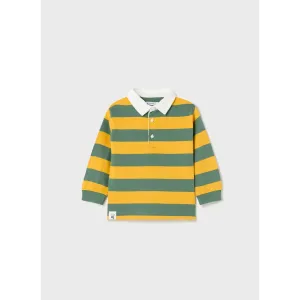Mayoral Green & Yellow Stripe Polo Shirt