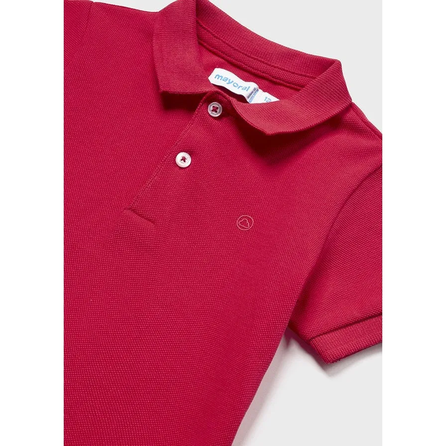 Mayoral Red Classic Pique Polo