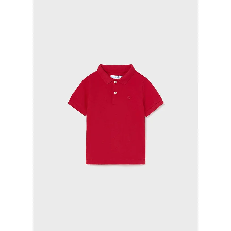 Mayoral Red Classic Pique Polo