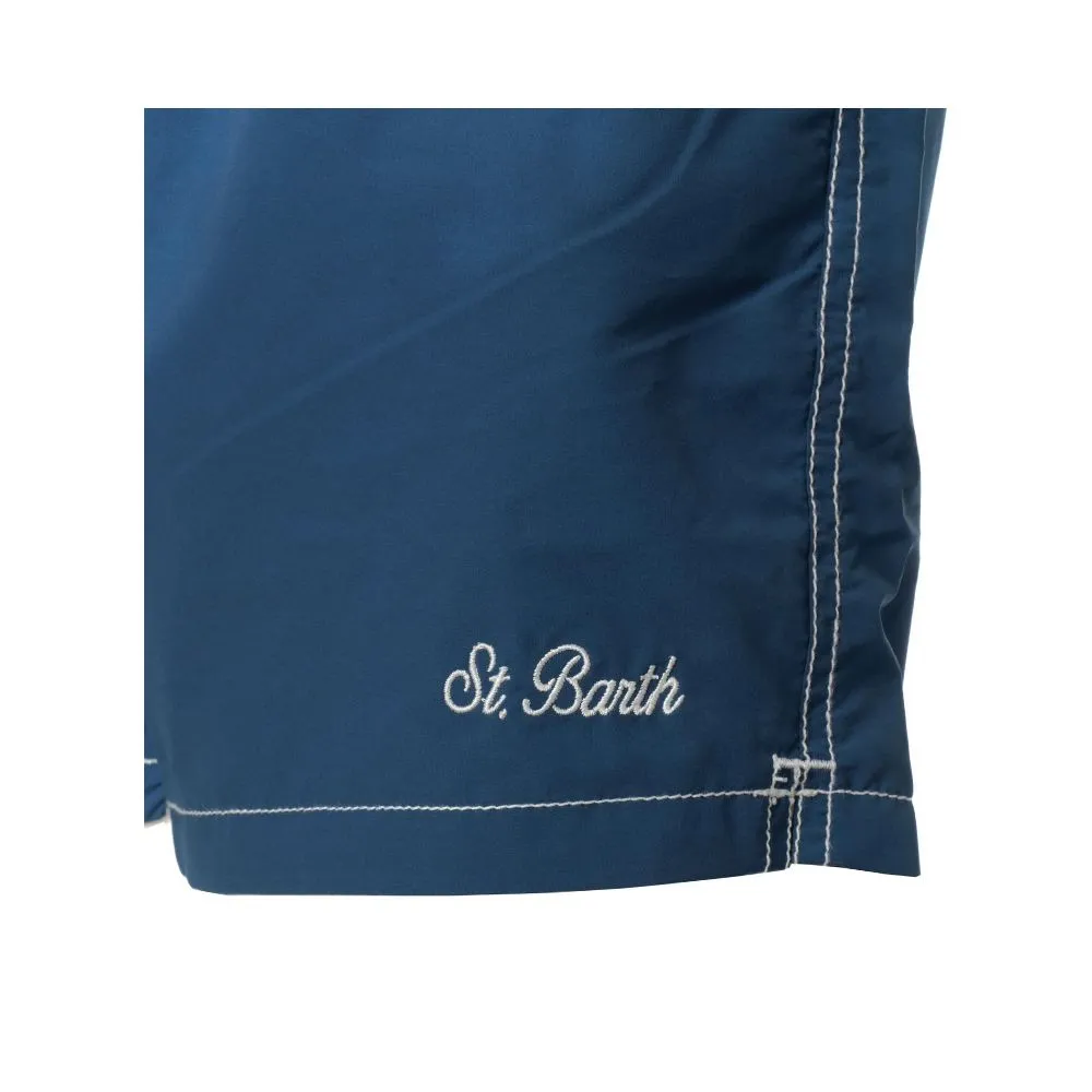MC2 Saint Barth Blue Polyester Men's Swimwear Trunk