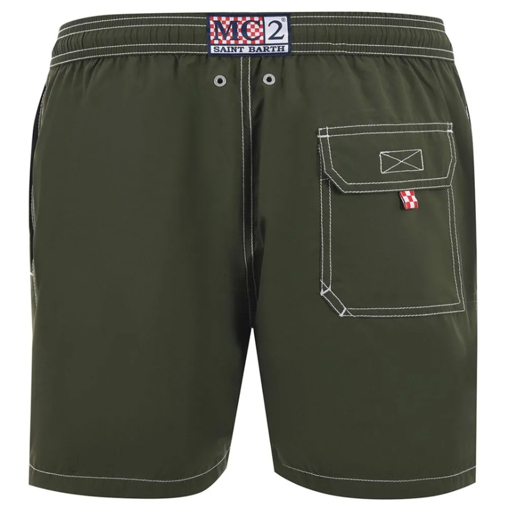 MC2 Saint Barth Green Polyester Men's Swim Trunk