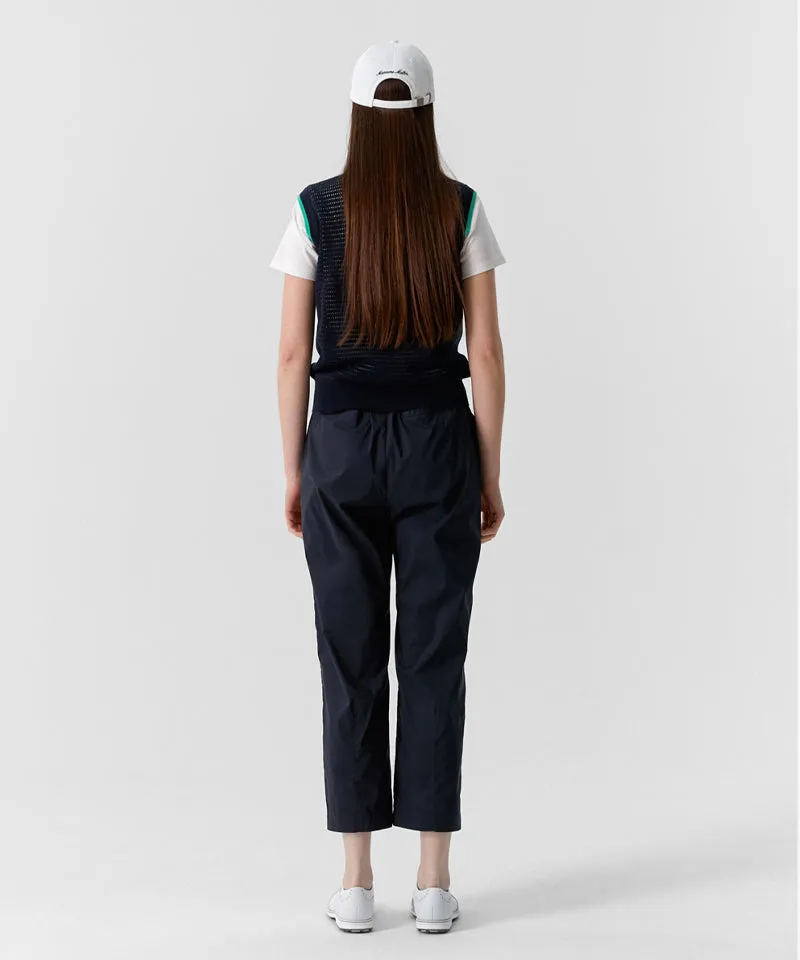 MCC Women's Sleeveless Knit Polo Shirt - Dark Navy