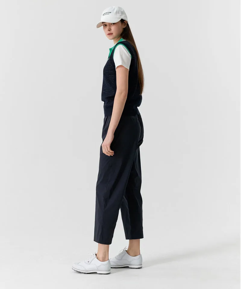 MCC Women's Sleeveless Knit Polo Shirt - Dark Navy