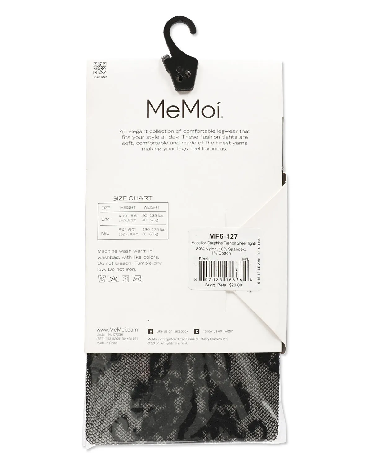 Medallion Dauphine Fashion Sheer Tights